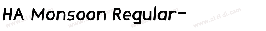 HA Monsoon Regular字体转换